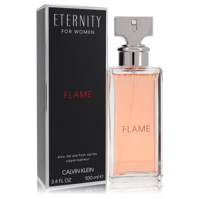 Eternity Flame by Calvin Klein Eau De Parfum Spray 3.4 oz for Women - FirstFragrance.com