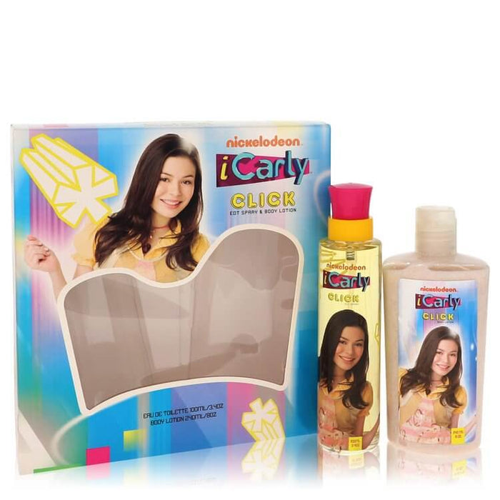 iCarly Click by Marmol & Son Gift Set -- 3.4 oz Eau De Toilette Spray + 8 oz Body Lotion for Women