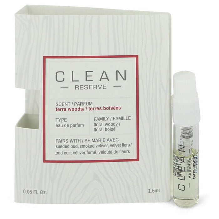 Clean Terra Woods Reserve Blend by Clean Vial (sample) .05 oz for Women - FirstFragrance.com