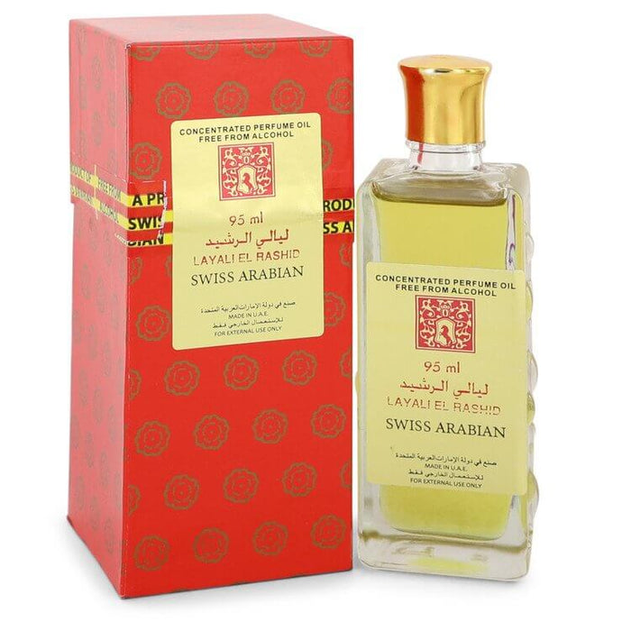 Layali El Rashid by Swiss Arabian Concentrated Perfume Oil Free From Alcohol (Unisex) 3.2 oz for Women - FirstFragrance.com