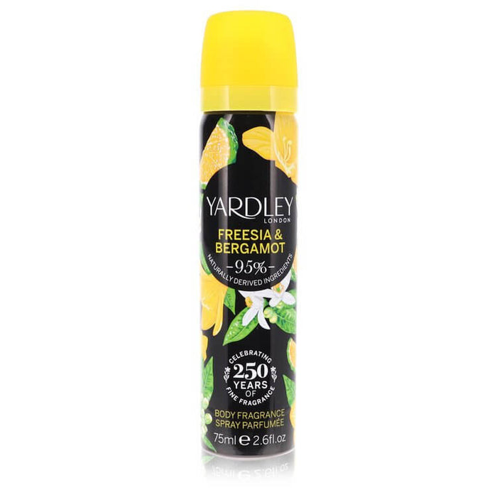 Yardley Freesia & Bergamot by Yardley London Body Fragrance Spray 2.6 oz for Women - FirstFragrance.com
