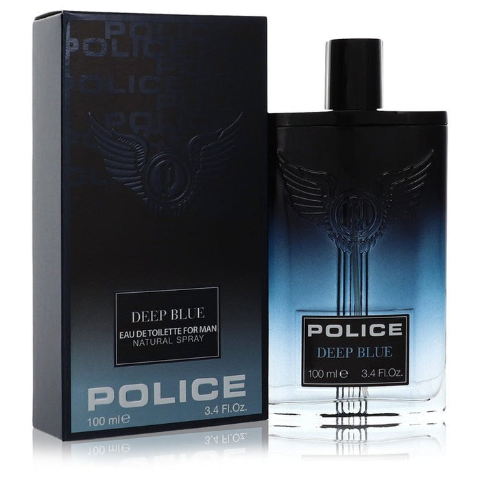 Police Deep Blue by Police Colognes Eau De Toilette Spray 3.4 oz for Men - FirstFragrance.com