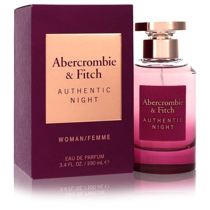 Abercrombie & Fitch Authentic Night by Abercrombie & Fitch Eau De Parfum Spray for Women - FirstFragrance.com