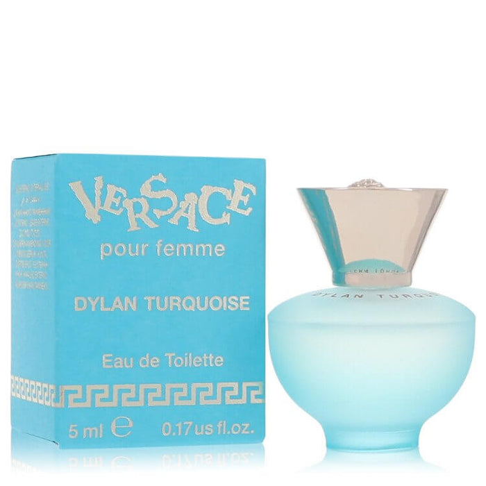 Versace Pour Femme Dylan Turquoise by Versace Mini EDT .17 oz for Women - FirstFragrance.com