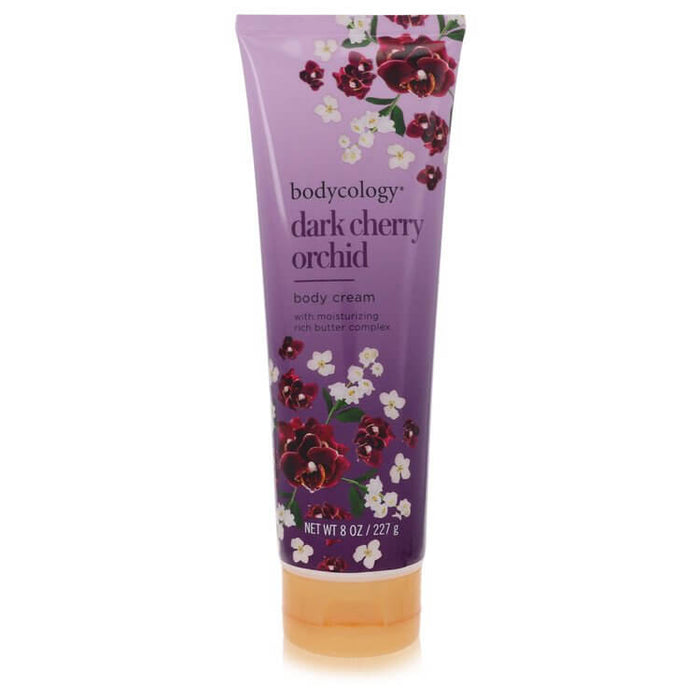 Bodycology Dark Cherry Orchid by Bodycology Body Cream 8 oz for Women - FirstFragrance.com